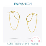 Curve Line Ear Cuff Clip On Earrings for Women E1124