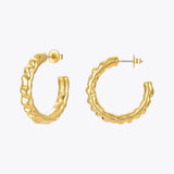 Curved C Shape Piercing Hoop Earring For Women E211240