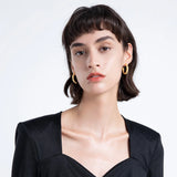 Curved C Shape Piercing Hoop Earring For Women E211240