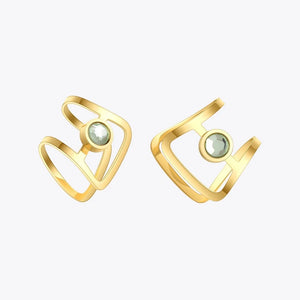 Curving Zircon Earrings Ear Cuff Gift Jewelry