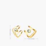 Curving Zircon Earrings Ear Cuff Gift Jewelry