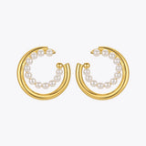 Pearl Ear Cuff Clip Birthday Gift Earrings Jewelry E211276