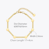 Dot Snake Chain Bracelet Stainless Steel Jewelry