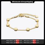 Dot Snake Chain Bracelet Stainless Steel Jewelry