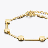 Dot Snake Chain Bracelet Stainless Steel Jewelry