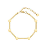 Dot Snake Chain Bracelet Stainless Steel Jewelry