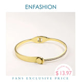 Stainless Steel Crystal Cuff Bracelets for Women B192037
