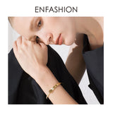 Stainless Steel Crystal Cuff Bracelets for Women B192037