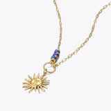 Embossing Sun Necklace Stainless Steel Jewelry