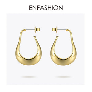 Geometric Irregular Hoop Earrings Water Droplets Earings EC191028