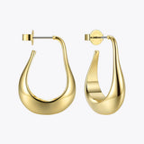 Geometric Irregular Hoop Earrings Water Droplets Earings EC191028