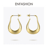 Geometric Irregular Hoop Earrings Water Droplets Earings EC191028