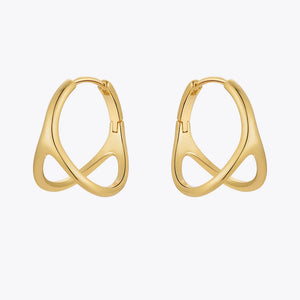 Geometric Piercing Hoop Earrings for Women