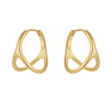 Geometric Piercing Hoop Earrings for Women