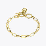 Good Luck Heart Bracelet Stainless Steel Women Jewelry