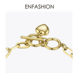 Good Luck Heart Bracelet Stainless Steel Women Jewelry