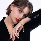 Goth Lock Key Bracelets Stainless Steel Jewelry