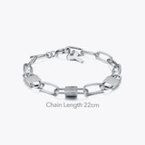 Goth Lock Key Bracelets Stainless Steel Jewelry