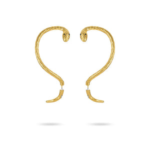 Goth Snake Hoop Earrings Big Animals Earings Jewelry Gift E211230