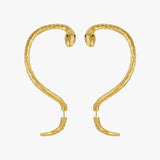 Goth Snake Hoop Earrings Big Animals Earings Jewelry Gift E211230