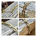 Goth Square Chain Bracelet Gift Christmas B2209
