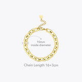 Goth Square Chain Bracelet Gift Christmas B2209