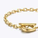 Green Stone Bracelet Stainless Steel Jewelry Women Gift B2247