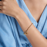 Green Stone Bracelet Stainless Steel Jewelry Women Gift B2247
