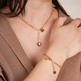 Heart Pendant Bracelet Stainless Steel Jewelry Birthday
