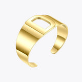 Hollow Alphabet Open Bracelets Stainless Steel Jewelry B2163