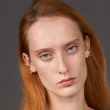 Irregular Knot Crystal Earcuff Earings Without Piercing Clip On Earrings