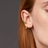 Irregular Knot Crystal Earcuff Earings Without Piercing Clip On Earrings