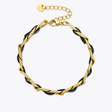 Dark Knit Bracelet Stainless Steel Pulseras