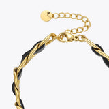 Dark Knit Bracelet Stainless Steel Pulseras