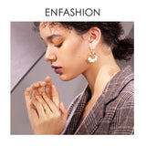 Small Circle Hoop Earrings Natural Pearl Jewelry Oorbellen