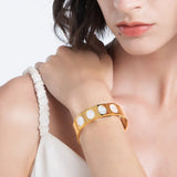 Natural Shell Bracelet For Women Stainless Steel Pulseras Gift B2227