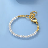 Pearl Beads Bracelet Stainless Steel Jewelry B202211