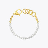 Pearl Beads Bracelet Stainless Steel Jewelry B202211