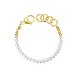 Pearl Beads Bracelet Stainless Steel Jewelry B202211