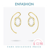 Pearl Circle Ear Cuff Clip On Earrings for Women Statement Earcuff