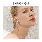 Pearl Ear Cuff Clip On Earrings Big Earcuff Earrings Without Piercing