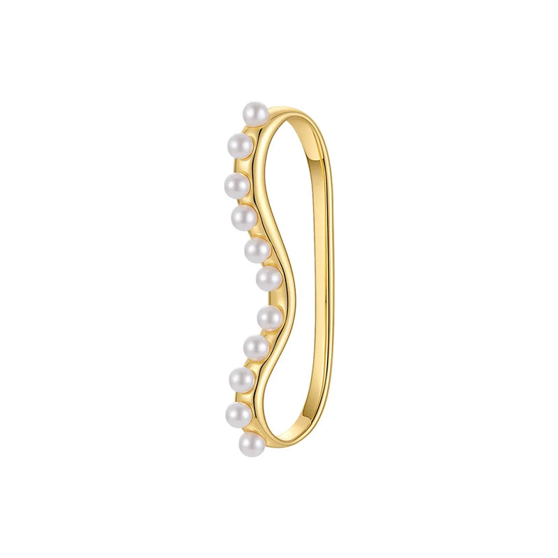 Pearls Ear Cuffs For Non Pierced Ears Earrings For Women Gift E1284