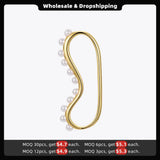 Pearls Ear Cuffs For Non Pierced Ears Earrings For Women Gift E1284