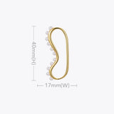Pearls Ear Cuffs For Non Pierced Ears Earrings For Women Gift E1284