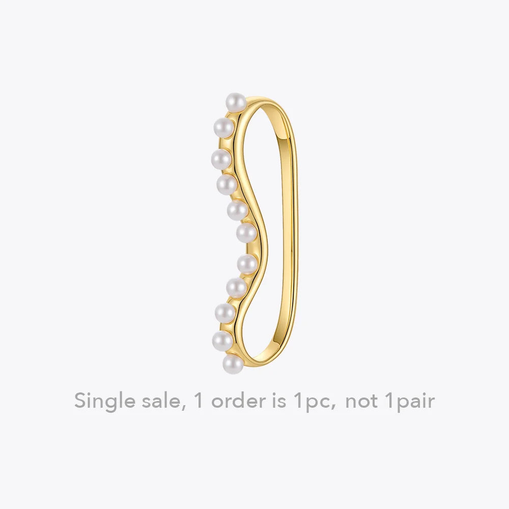 Pearls Ear Cuffs For Non Pierced Ears Earrings For Women Gift E1284