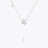 Snowflake Chain Necklace Pearl For Women Birthday Jewelry