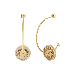 C Shape Shell Earrings Stainless Steel Earrings