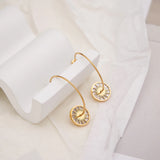 C Shape Shell Earrings Stainless Steel Earrings