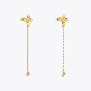 Four Leaf Luck Drop Earrings For Women Engagement Jewelry