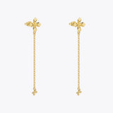 Four Leaf Luck Drop Earrings For Women Engagement Jewelry